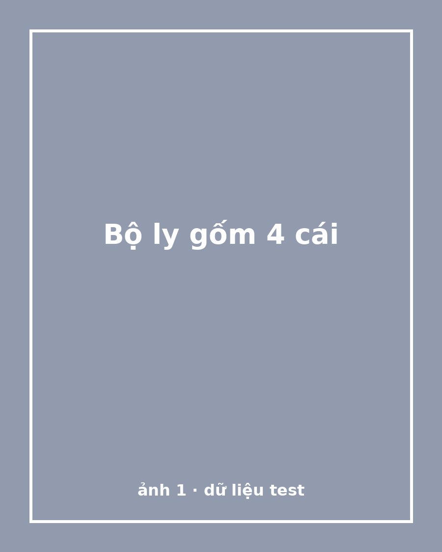 Bộ ly gốm 4 cái