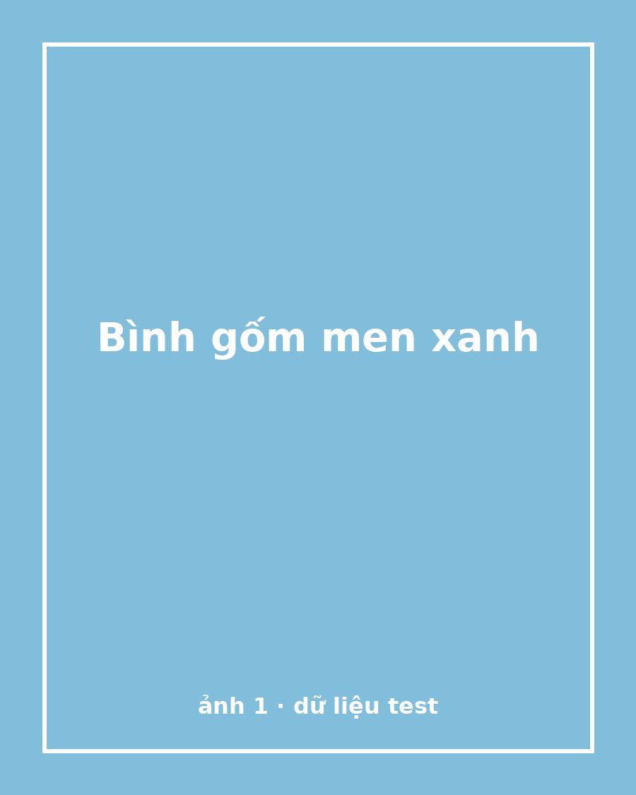 Bình gốm men xanh ngọc