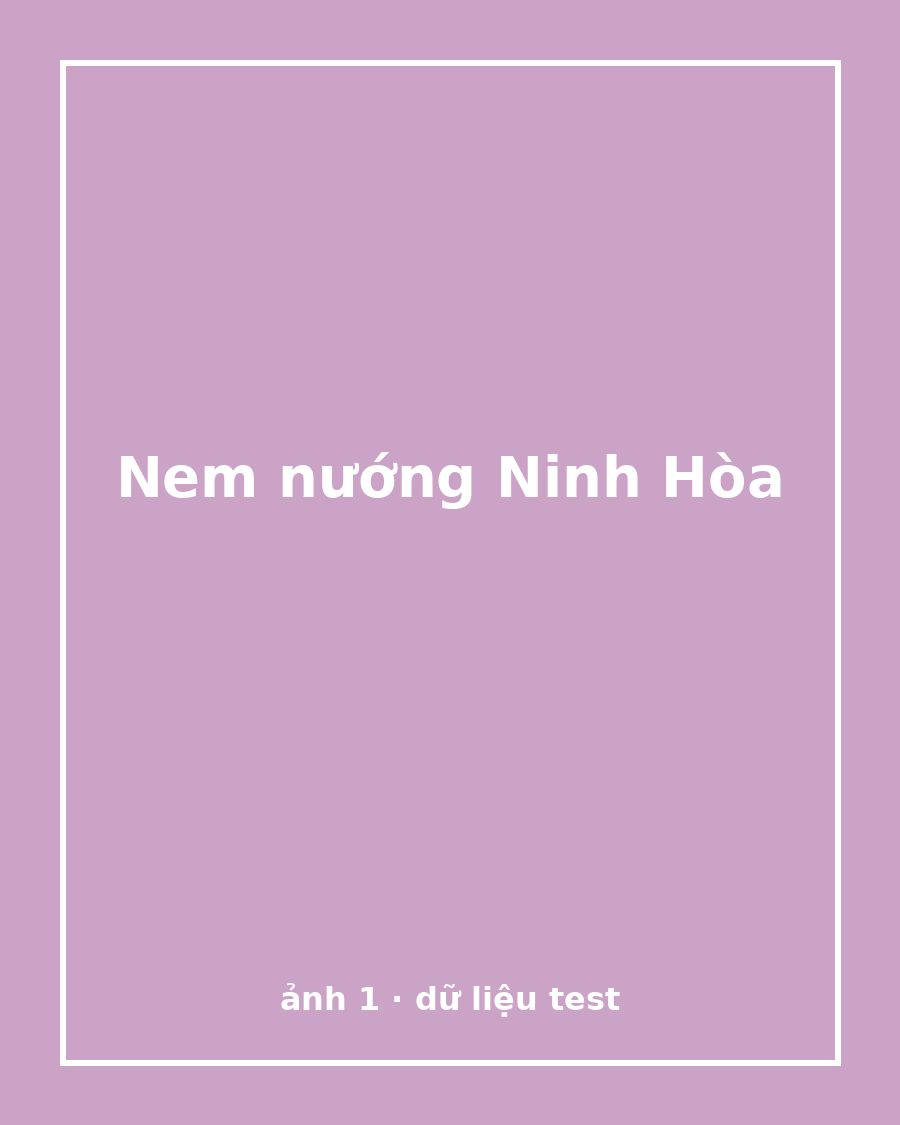 Nem nướng Ninh Hòa (phần 2 người)